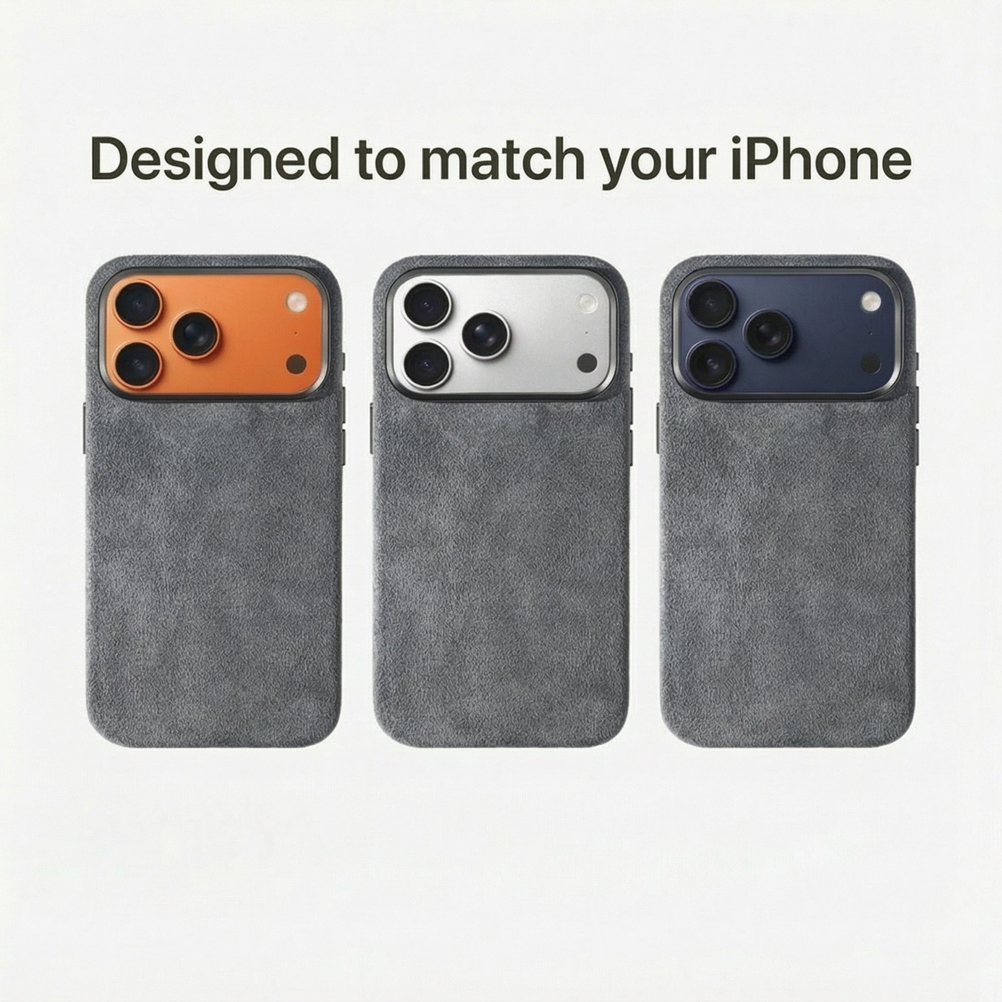 Phone Alcantara Case - Nardo Gray
