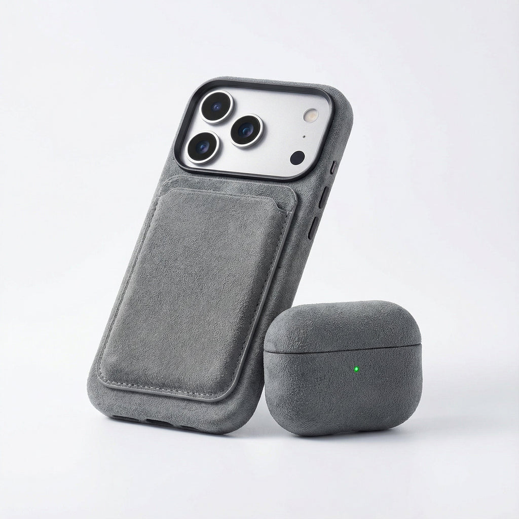 Phone Alcantara Case - Nardo Gray