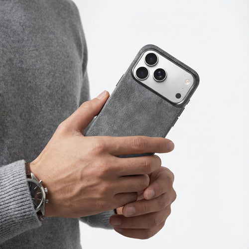 Phone Alcantara Case - Nardo Gray