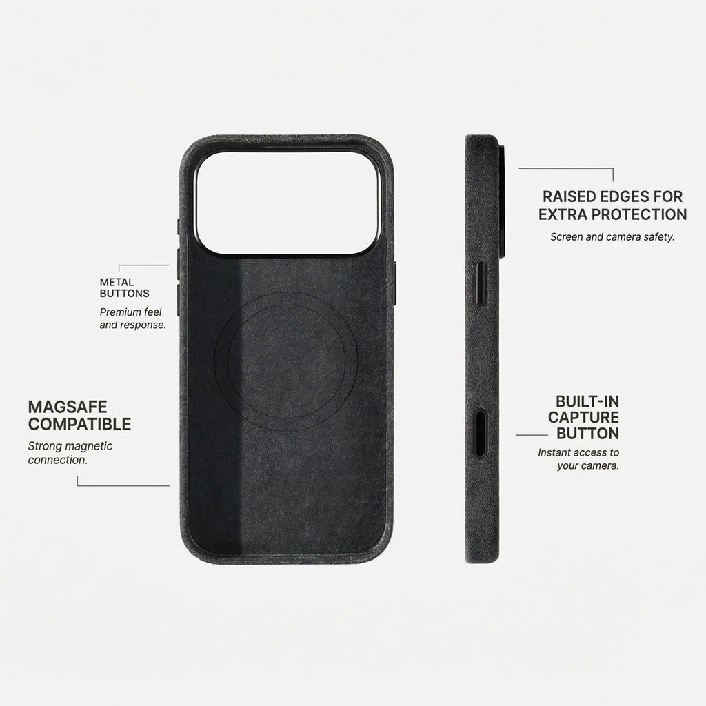 Phone Alcantara Case - Space Grey