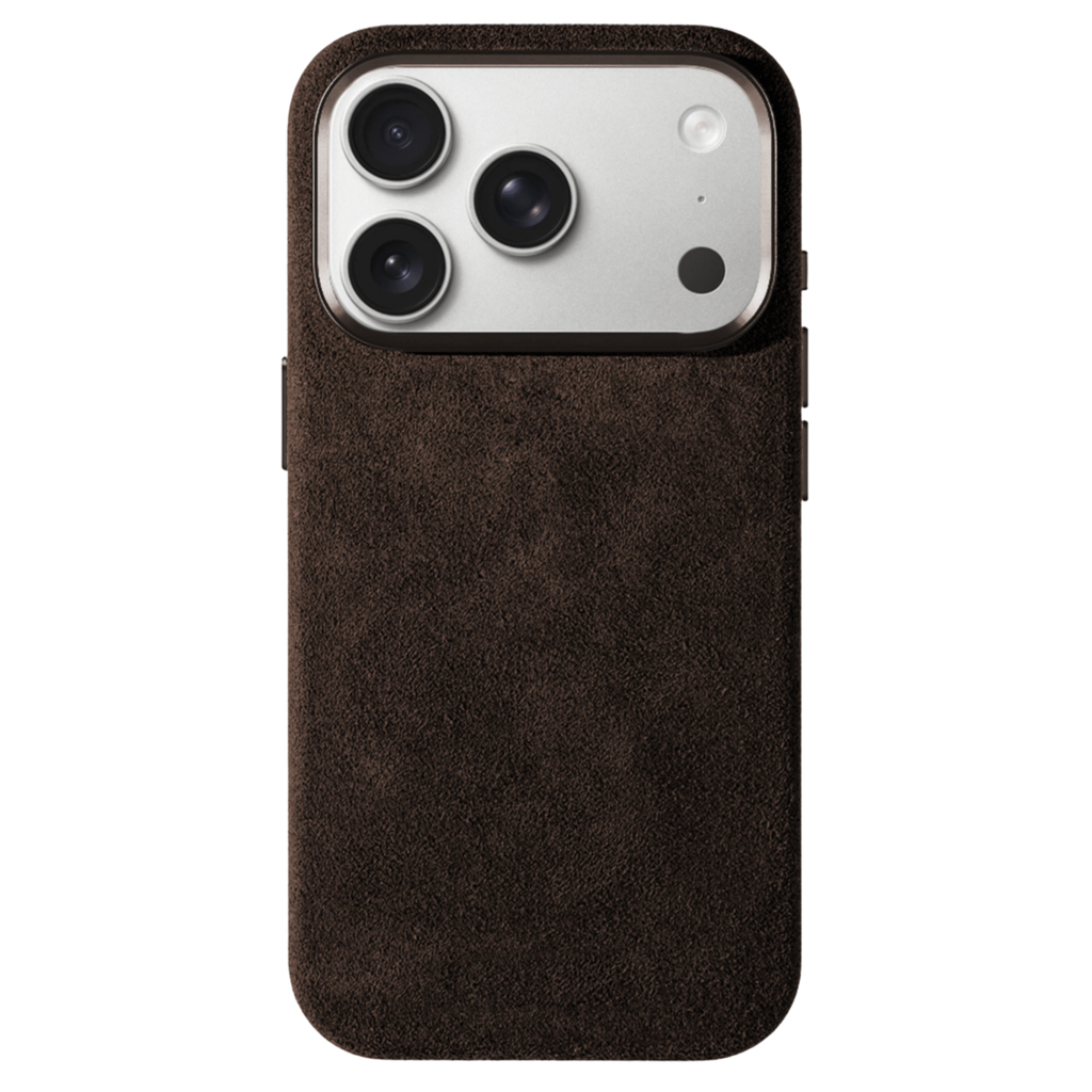 Phone Alcantara Case - Chocolate Brown