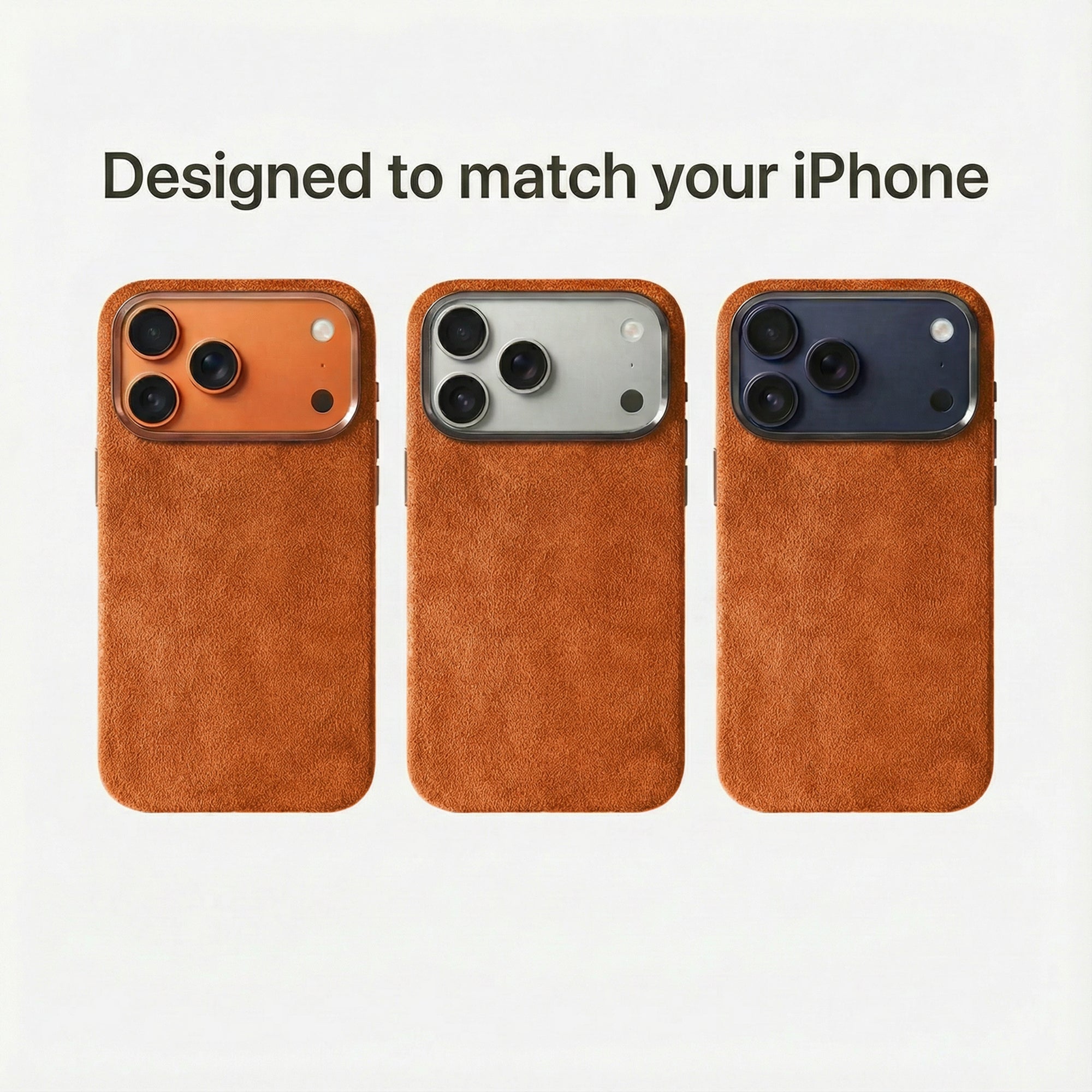 Phone Alcantara Case - Orange