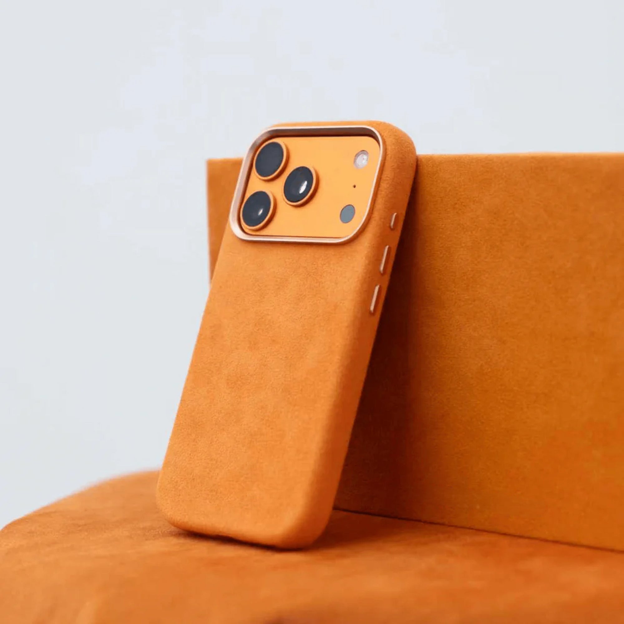 Phone Alcantara Case - Orange