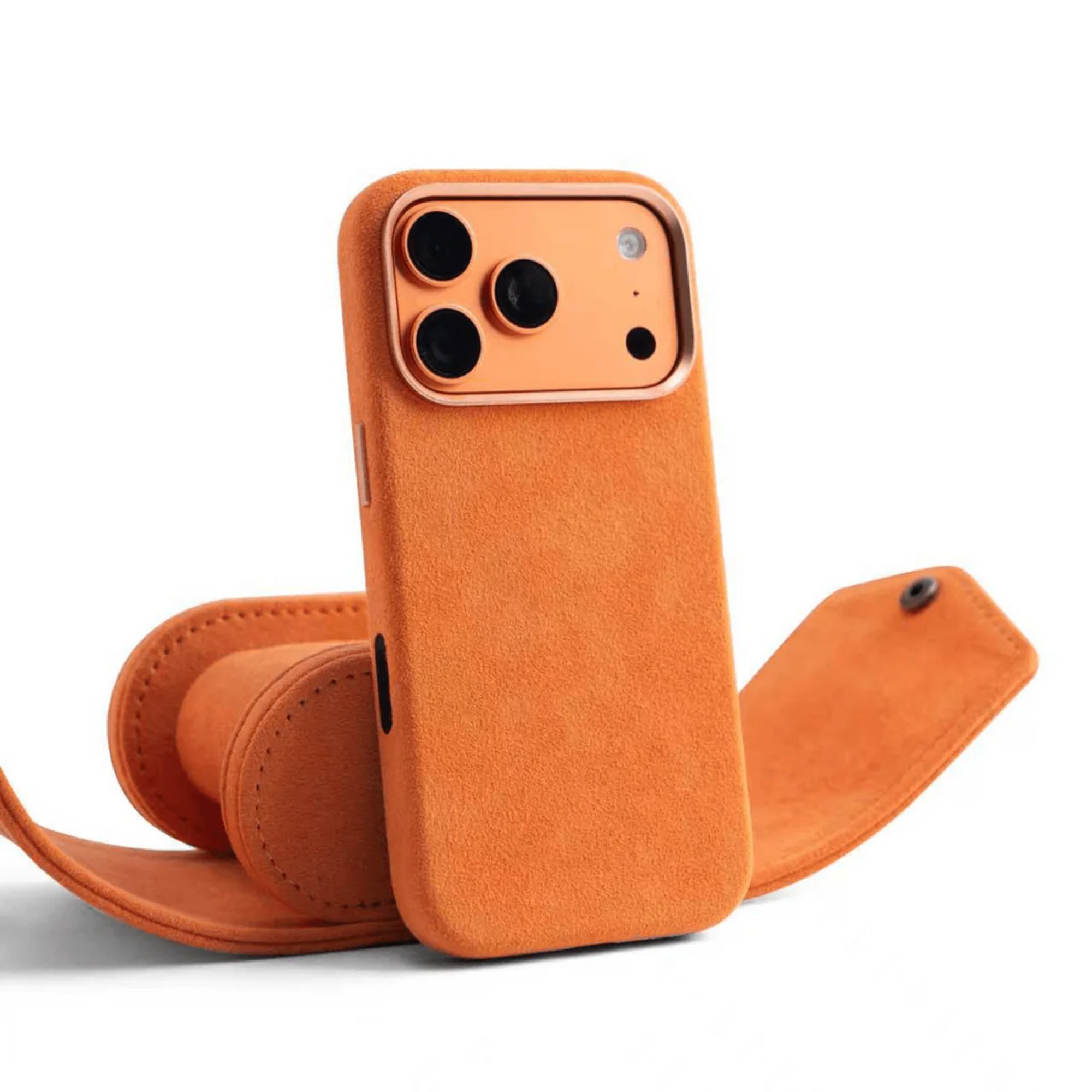 Phone Alcantara Case - Orange